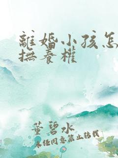 离婚小孩怎么判抚养权