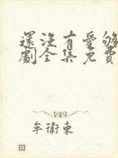 还没有爱够电视剧全集免费观看