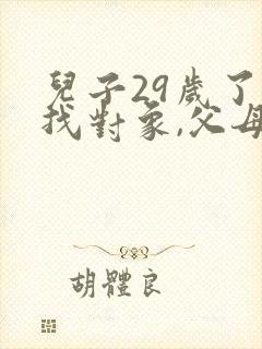 儿子29岁了不找对象,父母怎么办