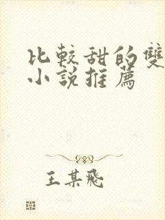 比较甜的双男主小说推荐