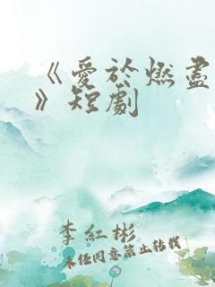 《爱于燃尽新生》短剧