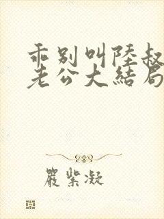 乖别叫陆叔叔叫老公大结局