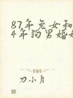 87年兔女和94年狗男婚姻相配吗