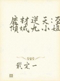 废材逆天:至尊倾城九小姐