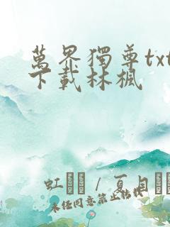 万界独尊txt下载林枫