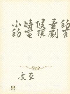 小时候看的破案的电视剧有哪些