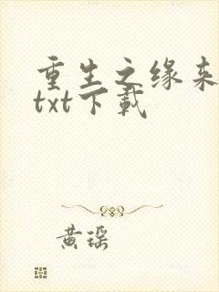 重生之缘来是你txt下载