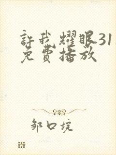 许我耀眼31集免费播放