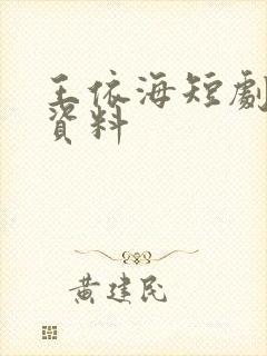 王依海短剧演员资料