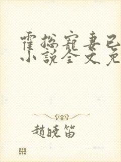 霍总宠妻已成瘾小说全文免费阅读