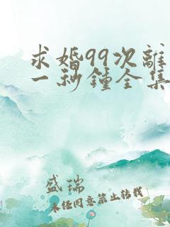 求婚99次离婚一秒钟全集免费