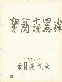 相公十四小说免费阅读无弹窗