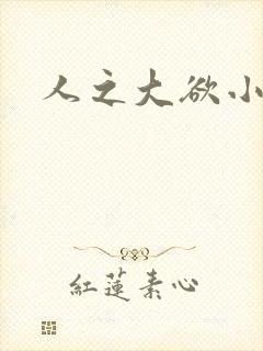 人之大欲小说