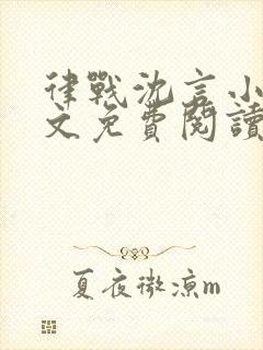 律战沈言小说全文免费阅读最新章节