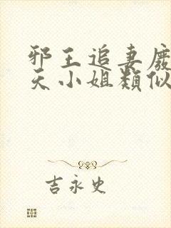 邪王追妻废材逆天小姐类似小说