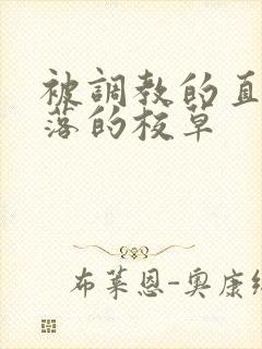 被调教的直男堕落的校草