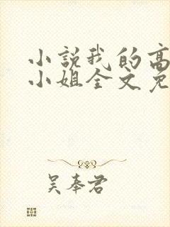 小说我的高冷大小姐全文免费阅读