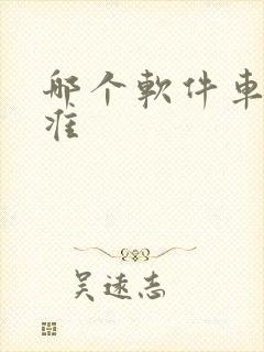 哪个软件车报价准