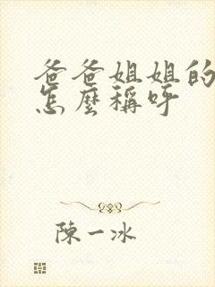 爸爸姐姐的老公怎么称呼