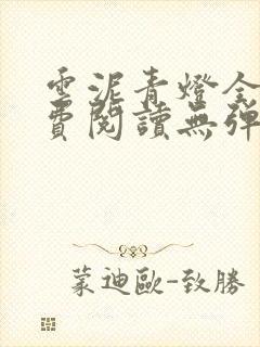 云泥青灯全文免费阅读无弹窗