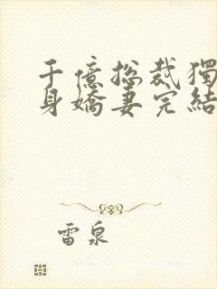 千亿总裁独宠替身娇妻完结版