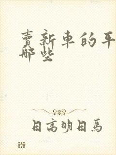 卖新车的平台有哪些