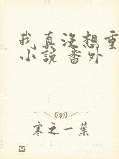 我真没想重生啊小说 番外