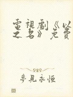 电视剧《以家人之名》免费全集在线