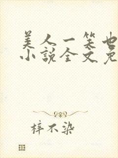 美人一笑也倾城小说全文免费阅读