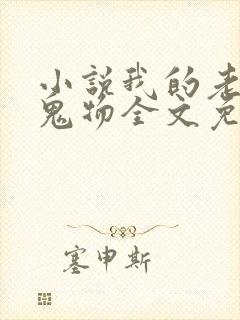 小说我的老公是鬼物全文免费阅读