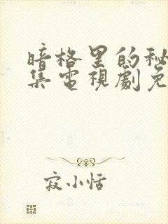 暗格里的秘密全集电视剧免费观看