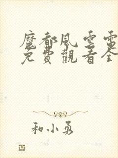 魔都风云电视剧免费观看全集