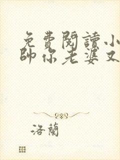 免费阅读小说少帅你老婆又跑了全文