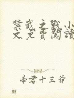 禁武之战小说全文免费阅读最新章节