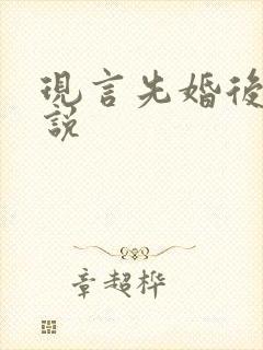 现言先婚后爱小说