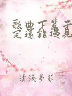 歌曲下辈子不一定还能遇见你原唱