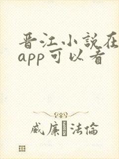 晋江小说在哪个app可以看