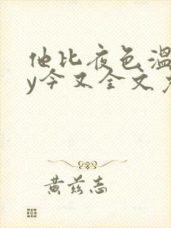 他比夜色温柔by今又全文免费阅读小说