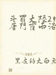 斗罗大陆2绝世唐门霍雨浩