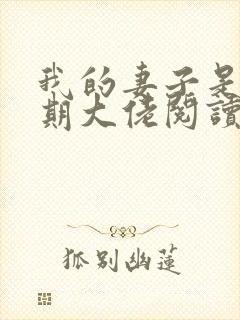 我的妻子是大乘期大佬阅读全文