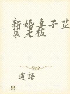 新婚妻子芷珊和菜老板