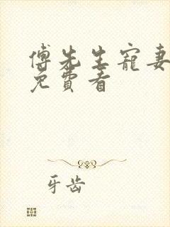 傅先生宠妻无度免费看