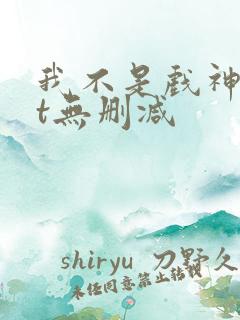 我不是戏神txt无删减