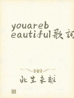 youarebeautiful歌词翻译中文