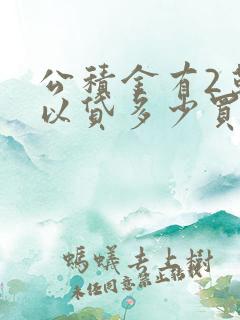 公积金有2万可以贷多少买房子