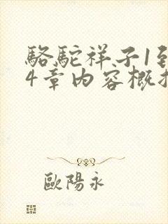 骆驼祥子1到24章内容概括50字