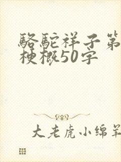 骆驼祥子第四章梗概50字