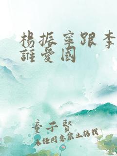 杨振宁跟李政道谁爱国