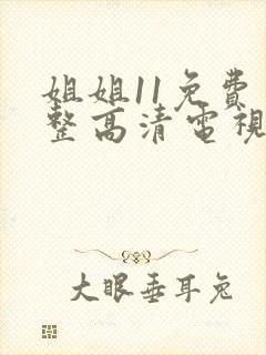 姐姐11免费完整高清电视剧在线看