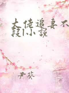 大佬追妻不择手段l小说